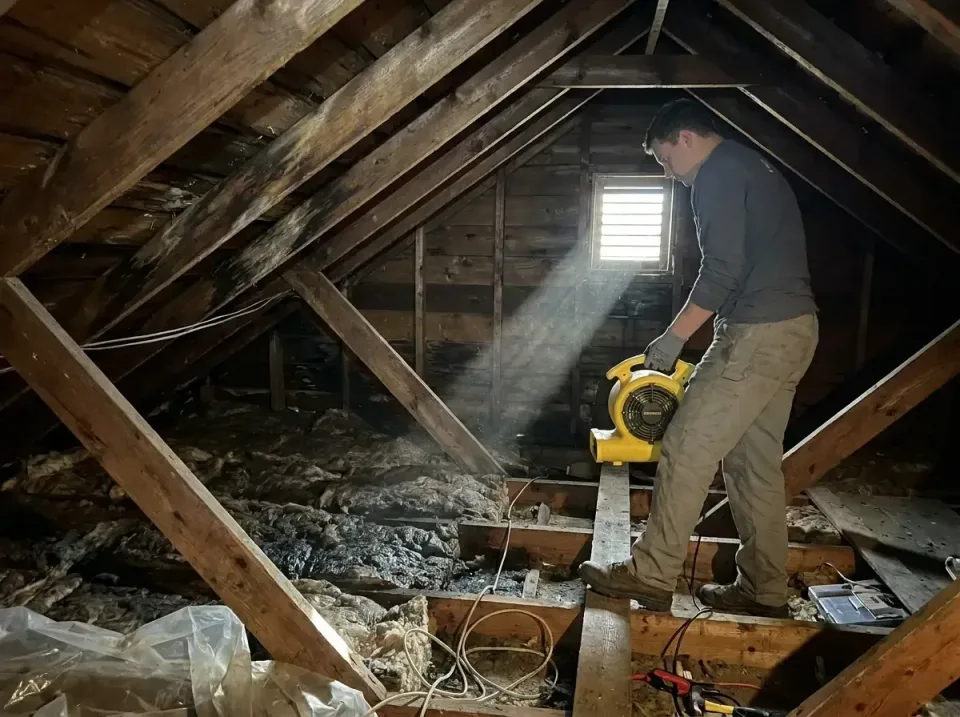 attic-water-damage-drying-proc-007 — frequently asked questions, Emergency Water Extraction & 24/7 Flood Response in Warm Be…
